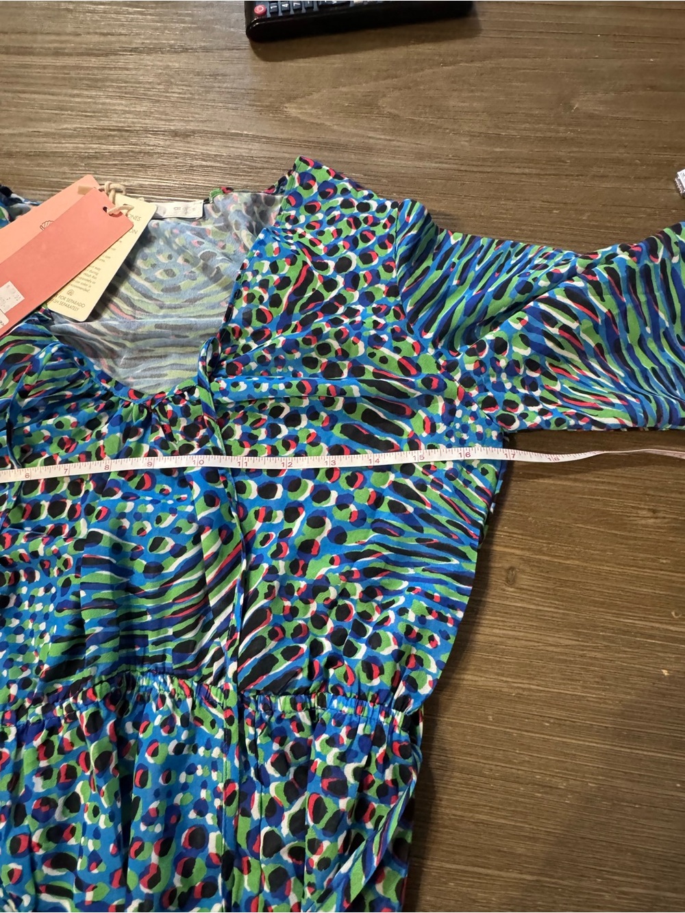Blue Multicolor Printed Swim Coverup Tunic - Picture 12 of 16